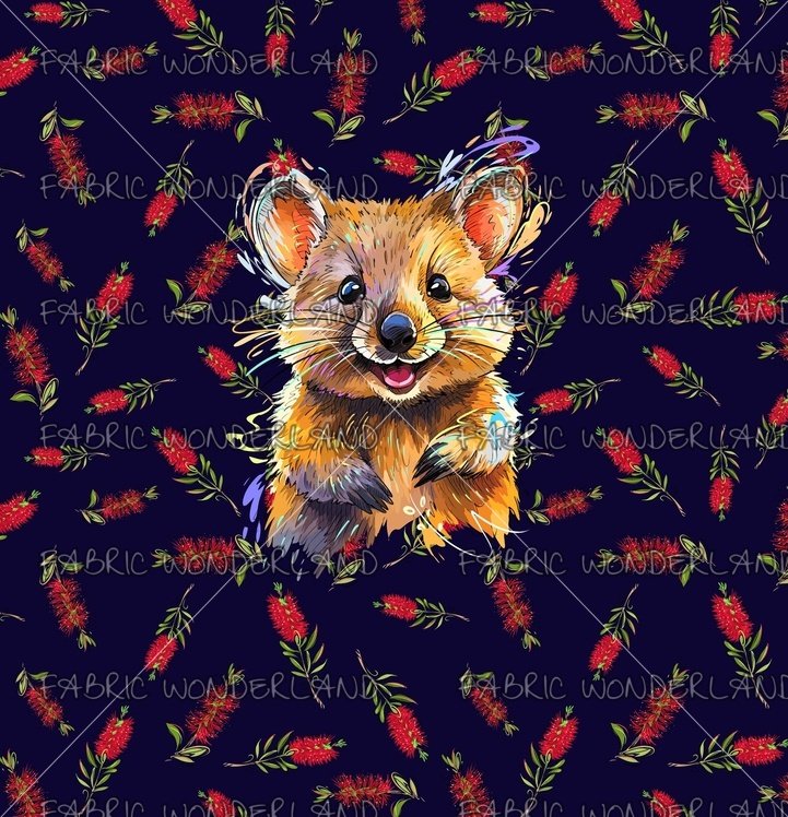 Aussie Animal - Quokka - Navy