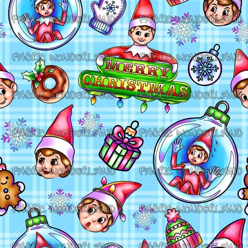 Cheeky Christmas Baubles - Blue