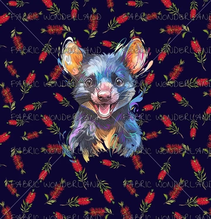 Aussie Animals - Devil - Navy