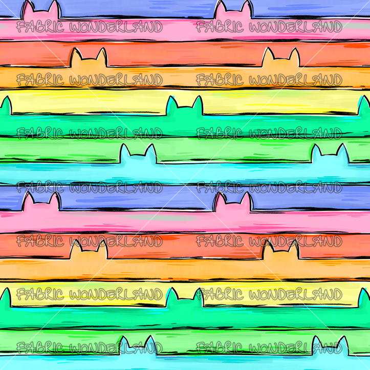 GB doll house Coord - Rainbow Stripes