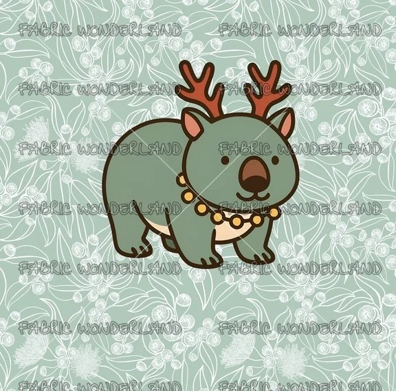 Jingle Bells Wombat - Sage