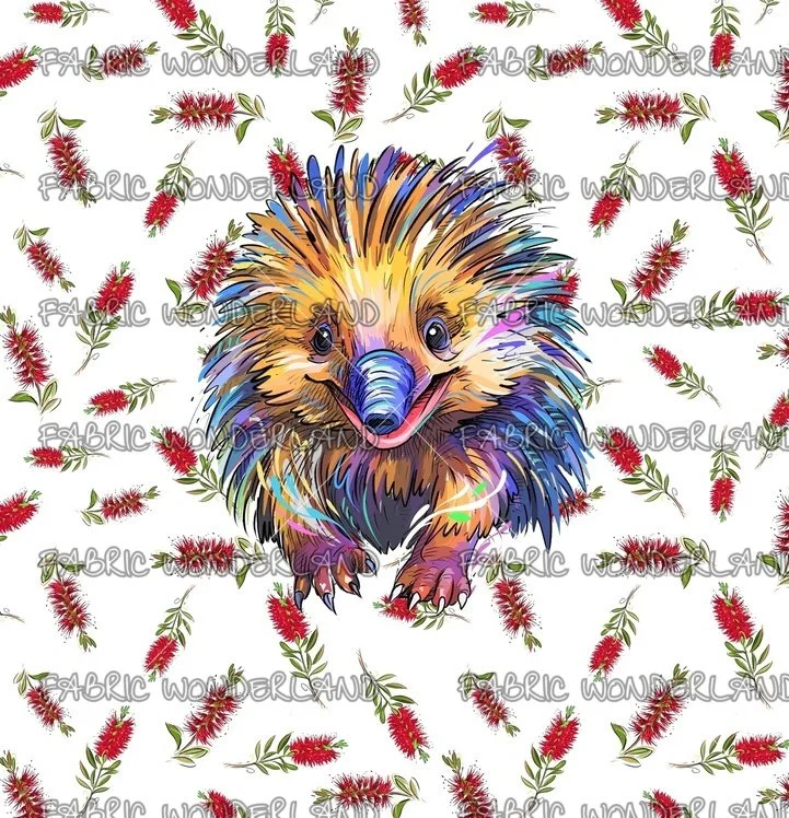 Aussie Animal - Echidna - White