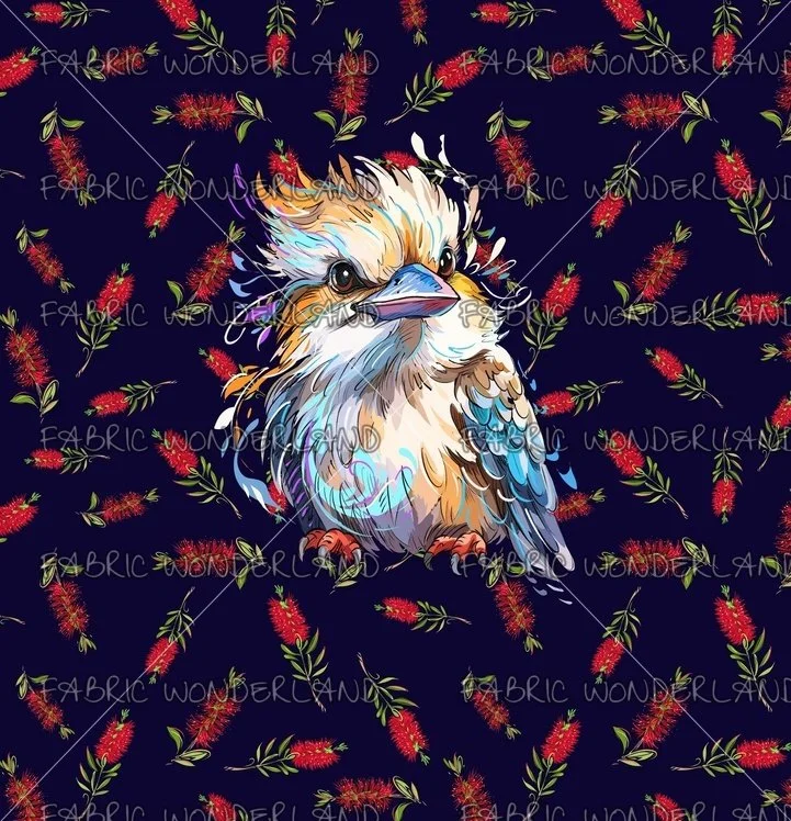 Aussie Animal - Kookaburra - Navy