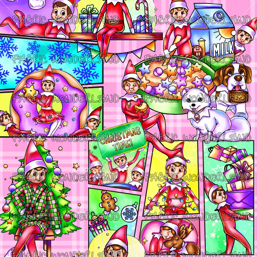 Cheeky Christmas Comic - Pink