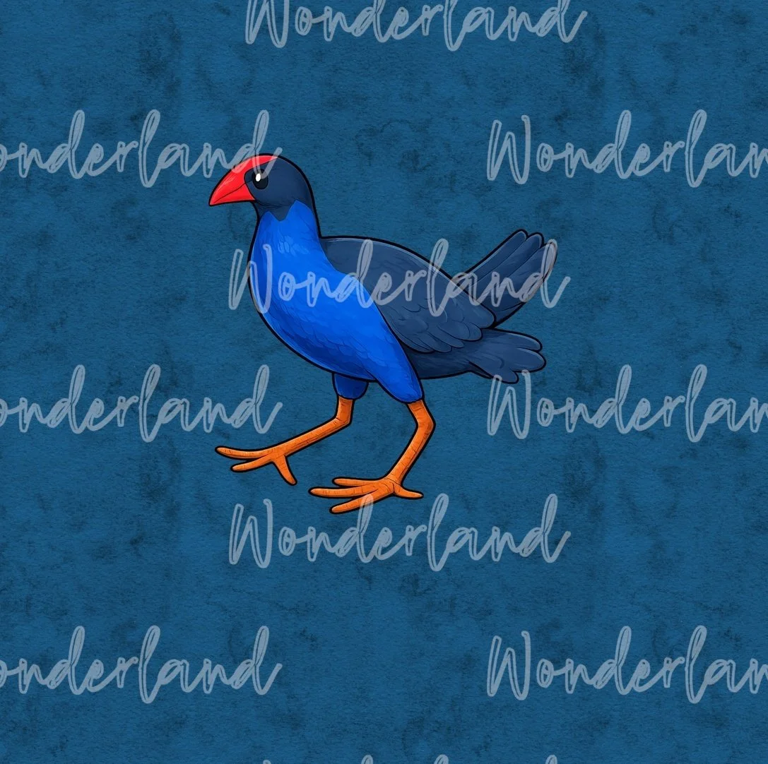 Kiwi Icons Pukeko - Blue
