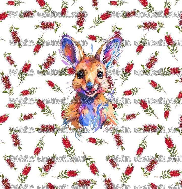 Aussie Animal - Roo - White