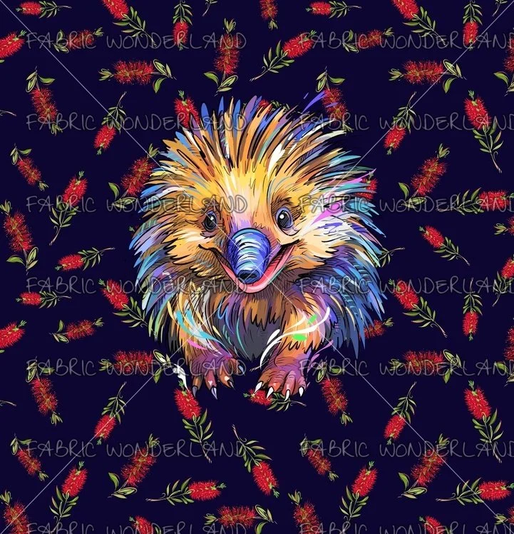 Aussie Animal - Echidna - Navy