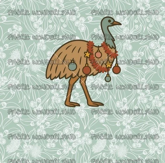 Jingle Bells Emu - Sage