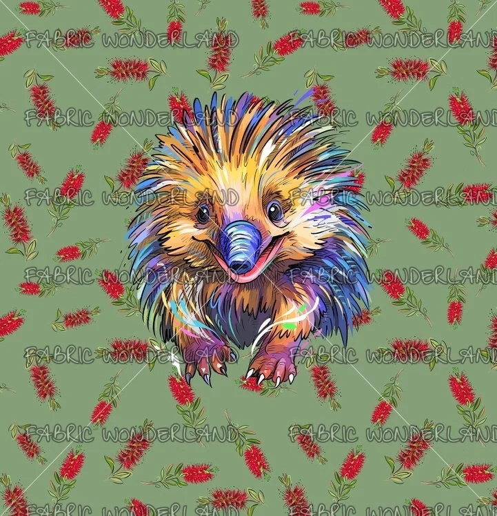 Aussie Animal - Echidna - Sage