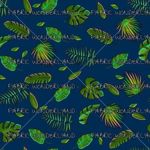 Mesozoic Era Leaves - Navy