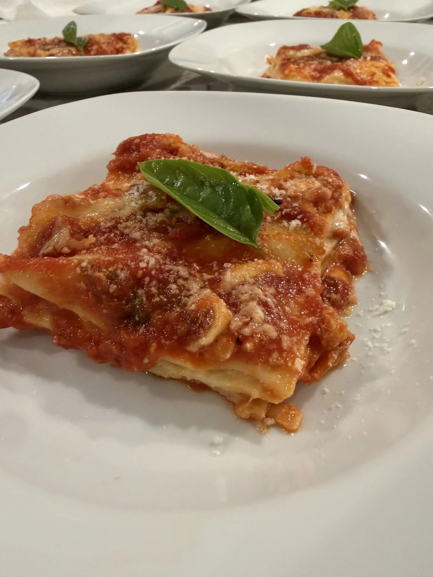 Private Chef Newport lasagna
