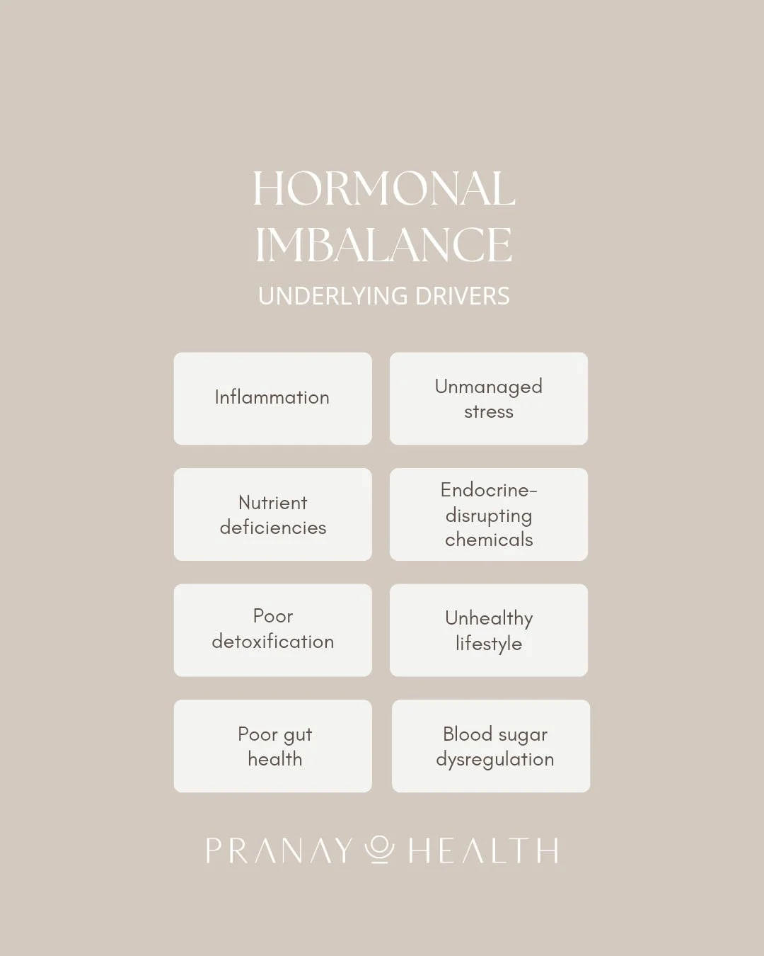 ✨ Your hormones don&rsquo;t just &ldquo;go out of balance.&rdquo; They&rsquo;re responding to an underlying driver that&rsquo;s asking for attention.

Here are some of the most common causes I see in clinic 👇

🌿 Inflammation &ndash; Chronic inflamm