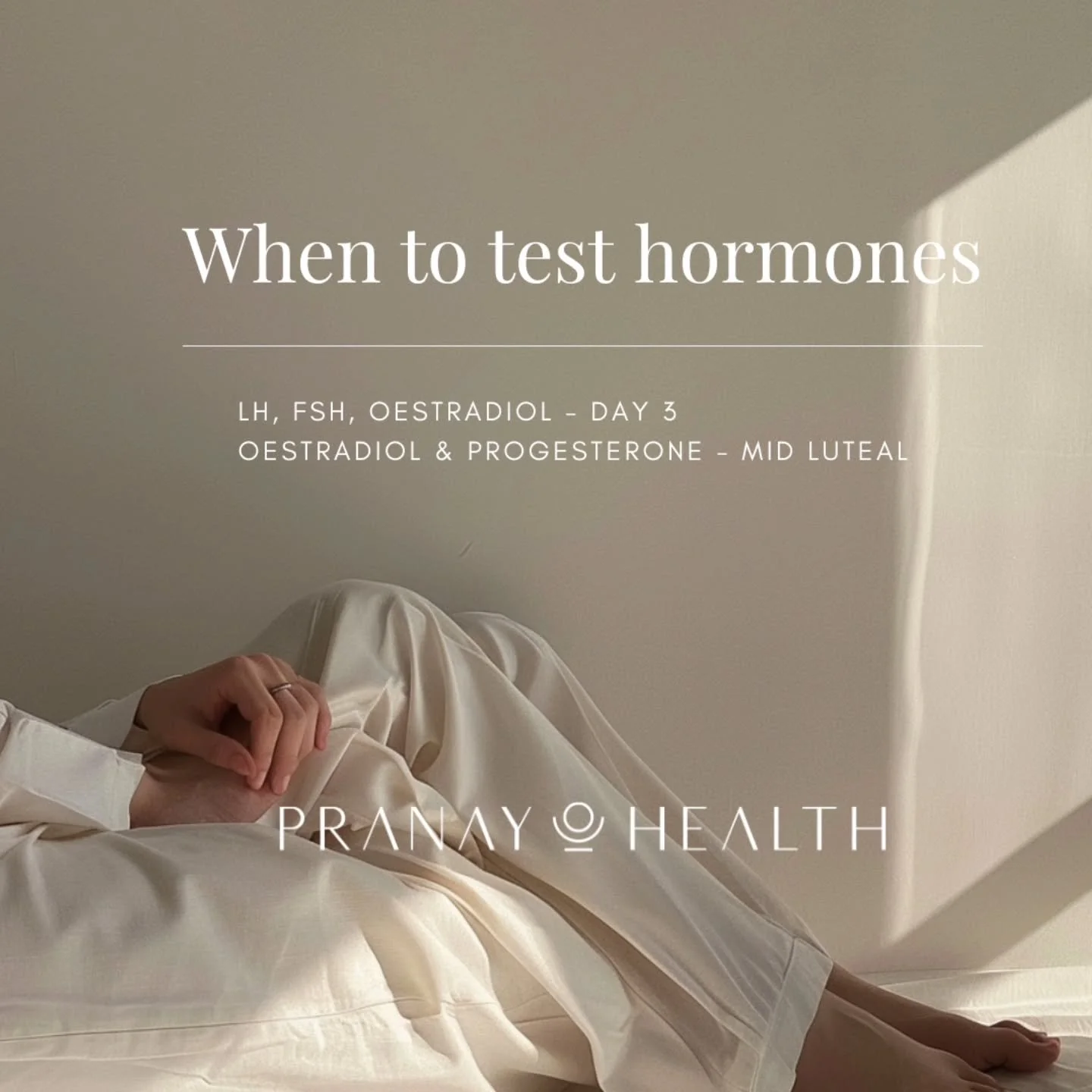 When it comes to hormone testing, it's important to know what day of your cycle to test; otherwise, your results may be inaccurate. In general, we want to test most hormones on day 3 of your cycle, as this is when most hormones are at their baseline.