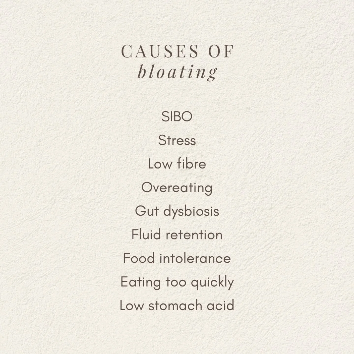 Bloating is common&hellip; but it&rsquo;s not normal to feel uncomfortable after eating.

Many people assume bloating is just something they have to live with, but it is often a sign that something deeper is happening in the gut.

Some of the most co
