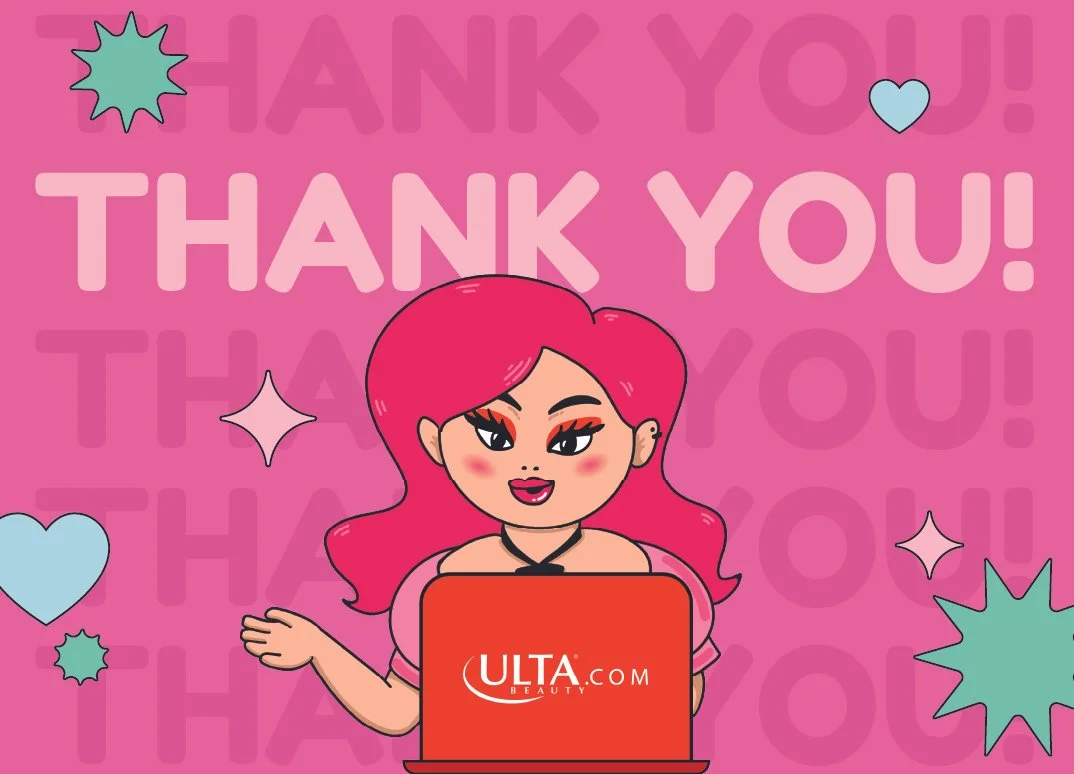 Thank you card front