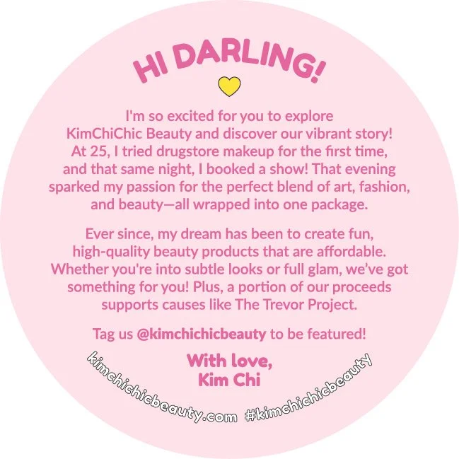 Die cut circle notecard back