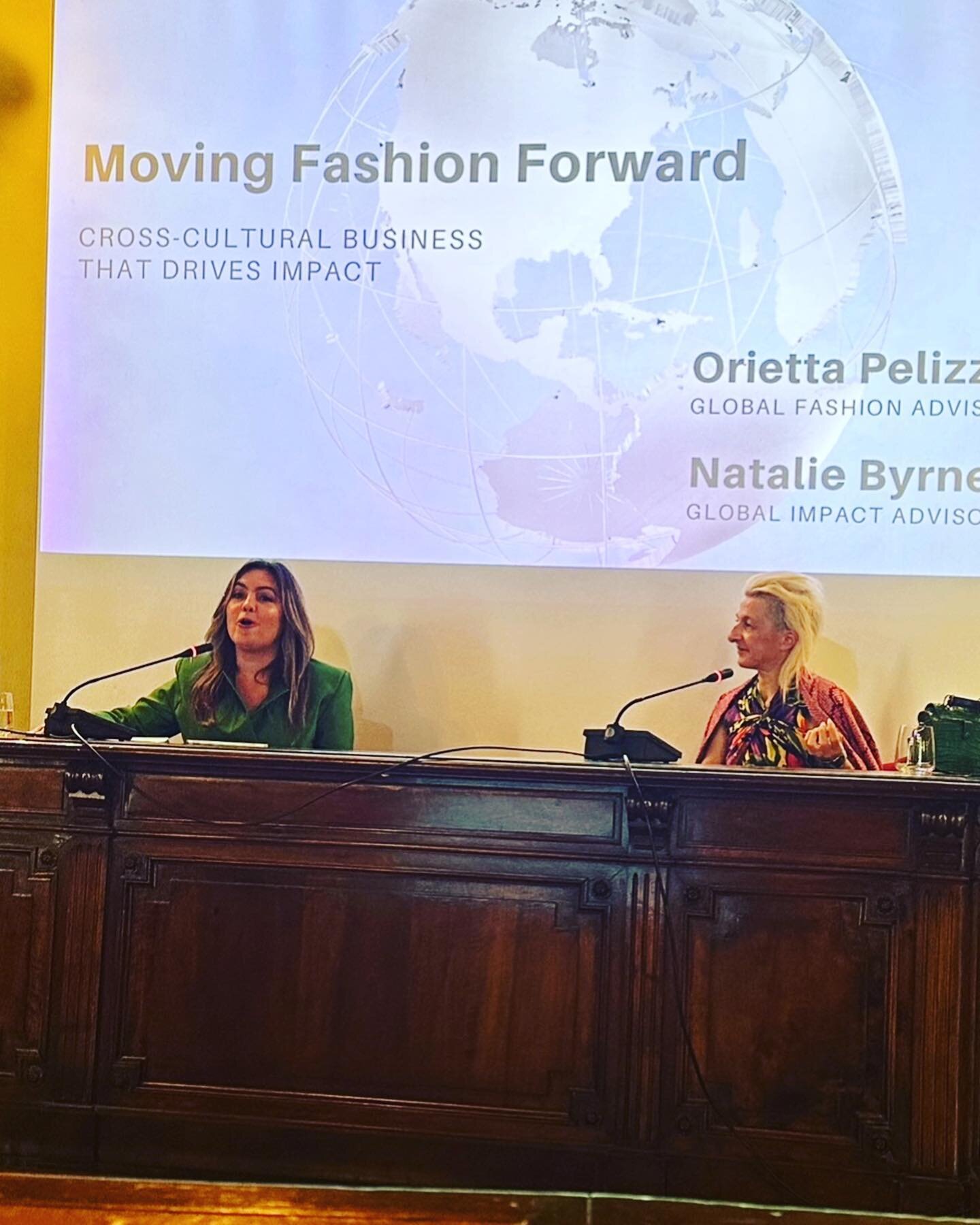 Speaking at Milan Fashion Week was an incredible experience!! From sharing cross cultural insights on how global impact can both strengthen our favorite heritage brands to bringing in new audiences that care and helping to tell the story of the passi