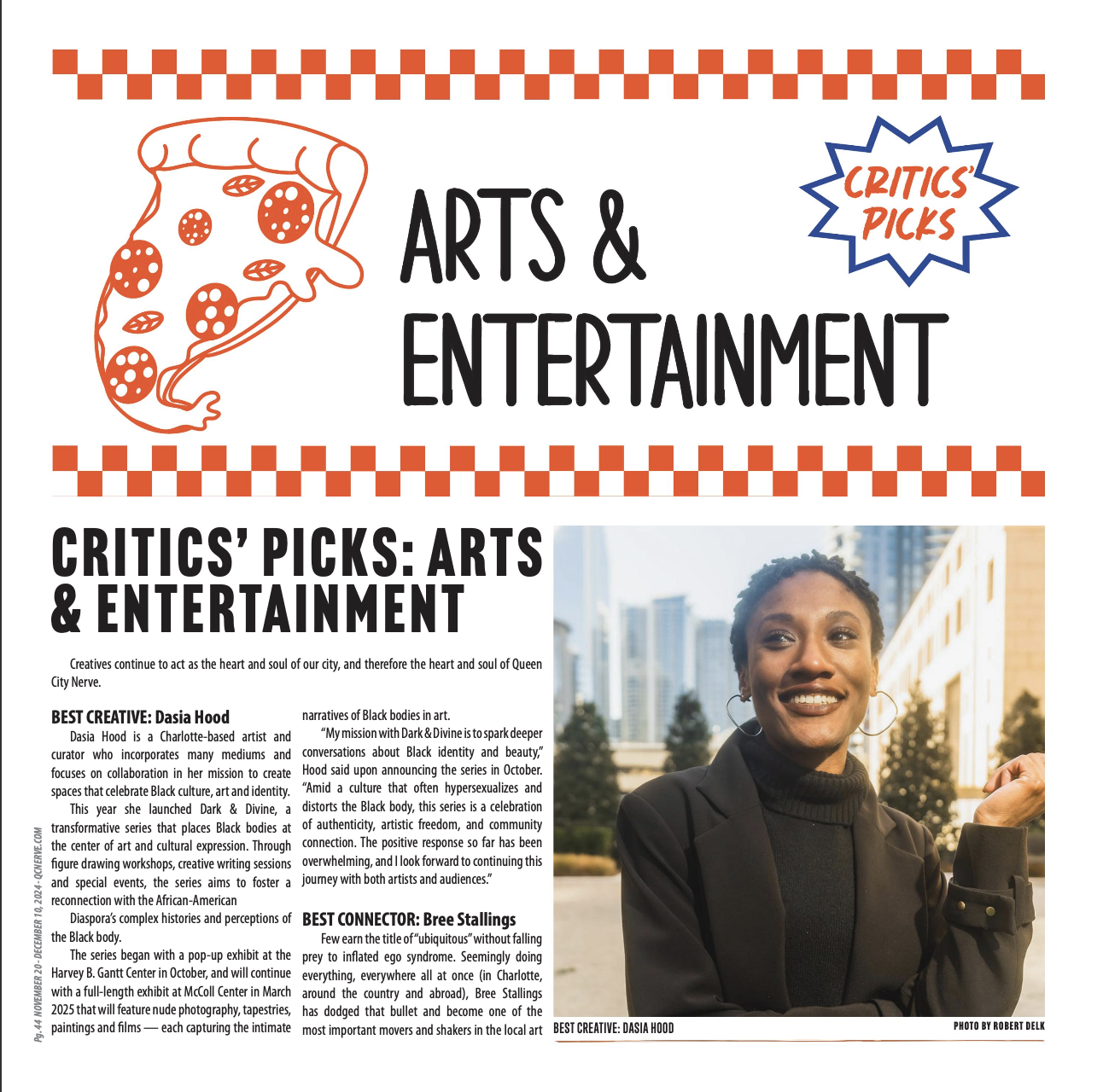 Dasia Hood Voted Charlotte's Best Creative by Queen City Nerve in Best in the Nest 2024