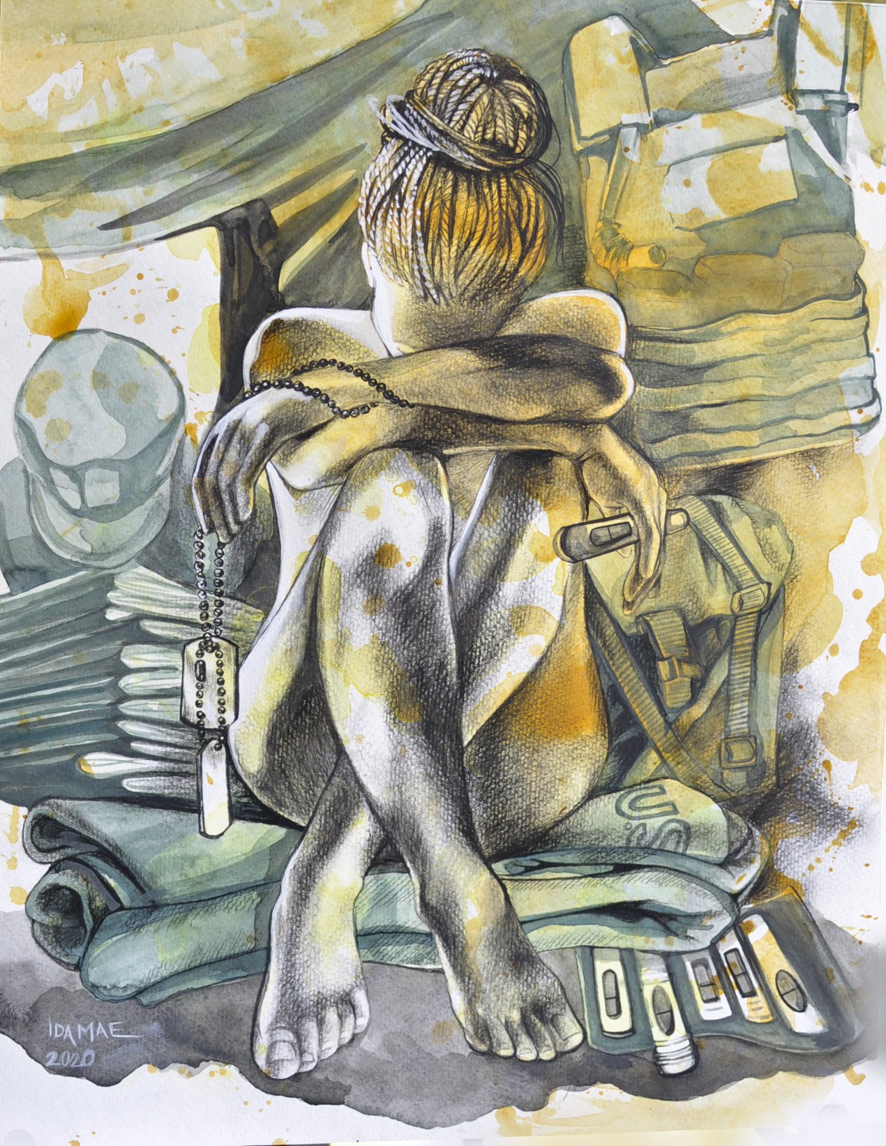 "With Child Overseas" by Ida M. Kirby