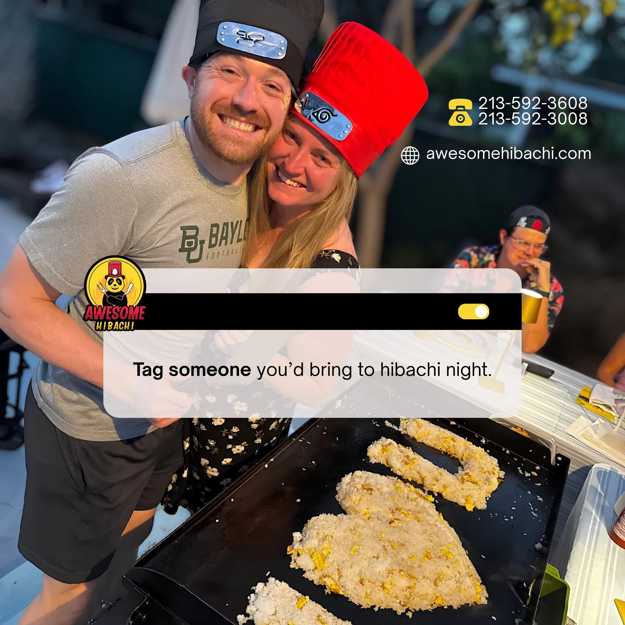 Thursday night energy is loading&hellip; and hibachi is calling 🍤🔥

AWESOME HIBACHI is where good vibes, sizzling plates, and laugh-until-you-cry moments happen all in one table 🥢

Tag your hibachi partner&hellip; or the friend who always says &ld