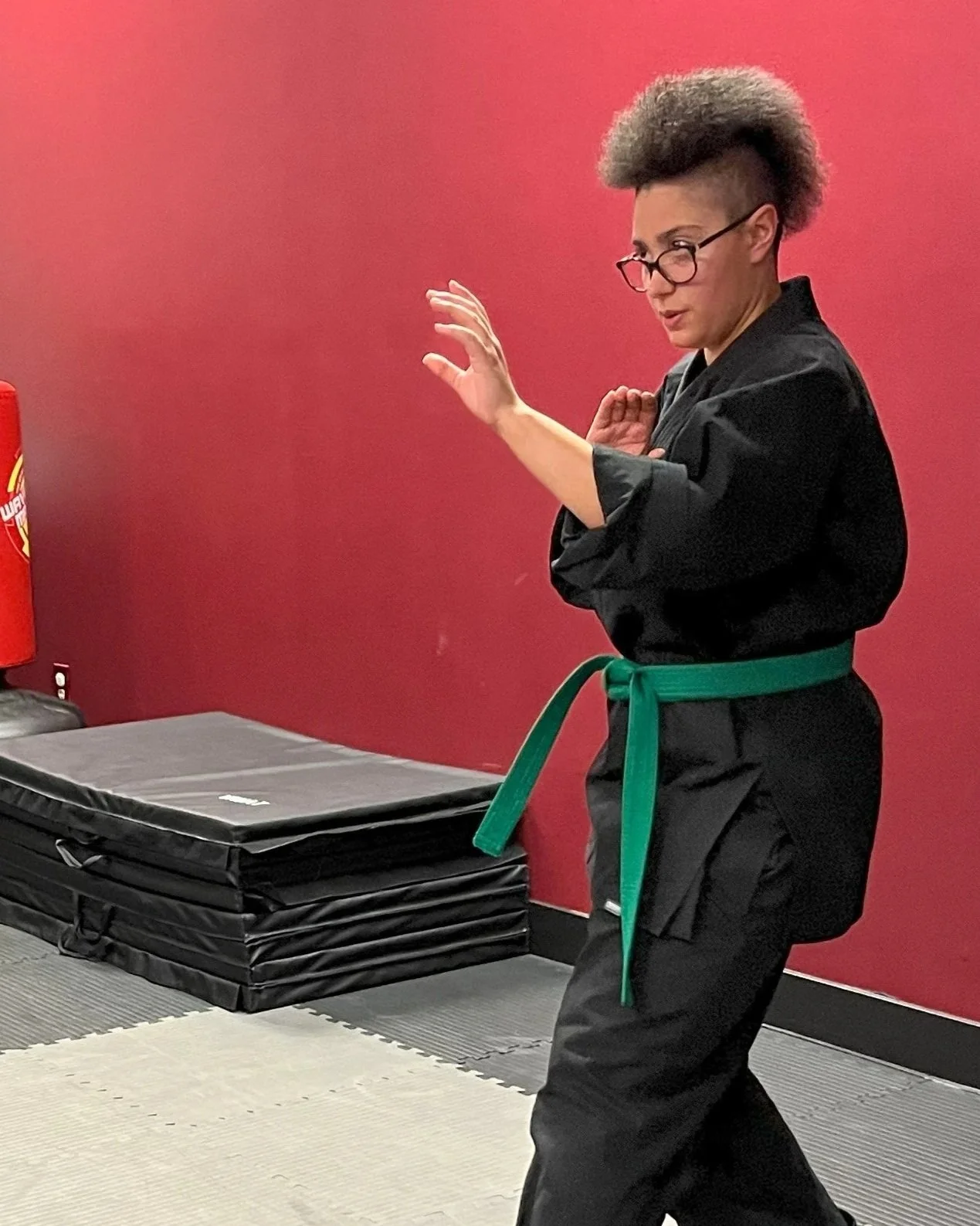 Teen and adult martial arts training at W.O.L.F. Martial Arts in Lenexa