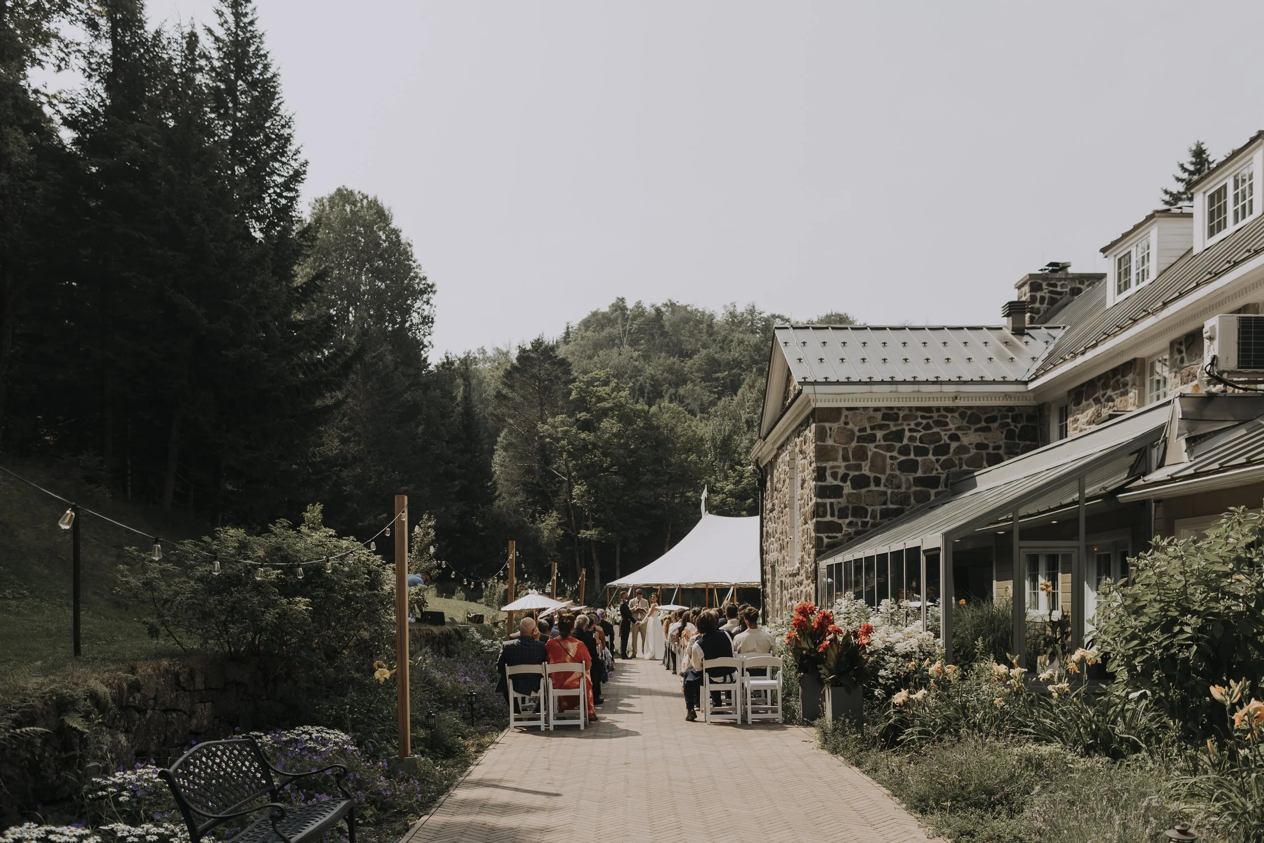 Mariage, Manoir Davis, Cérémonie, exterieur
