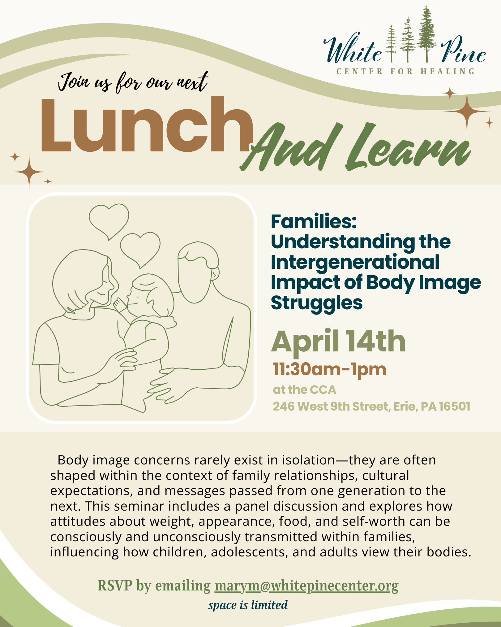 Lunch and Learn: Families: Understanding the Intergenerational Impact of Body Image Struggles