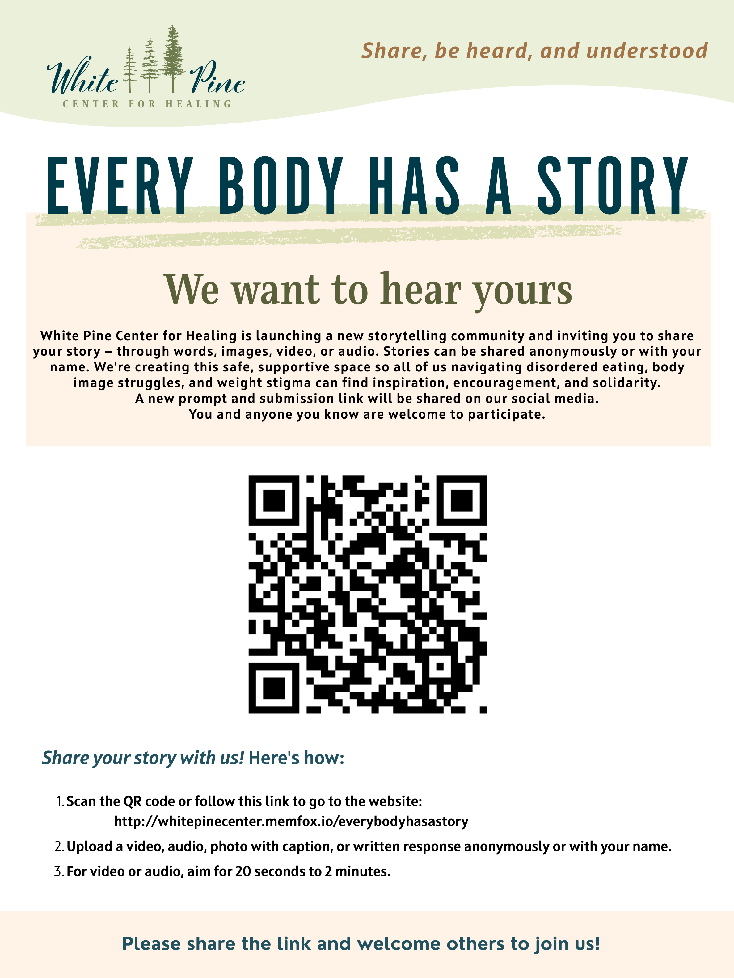 Everybody has a story goes live