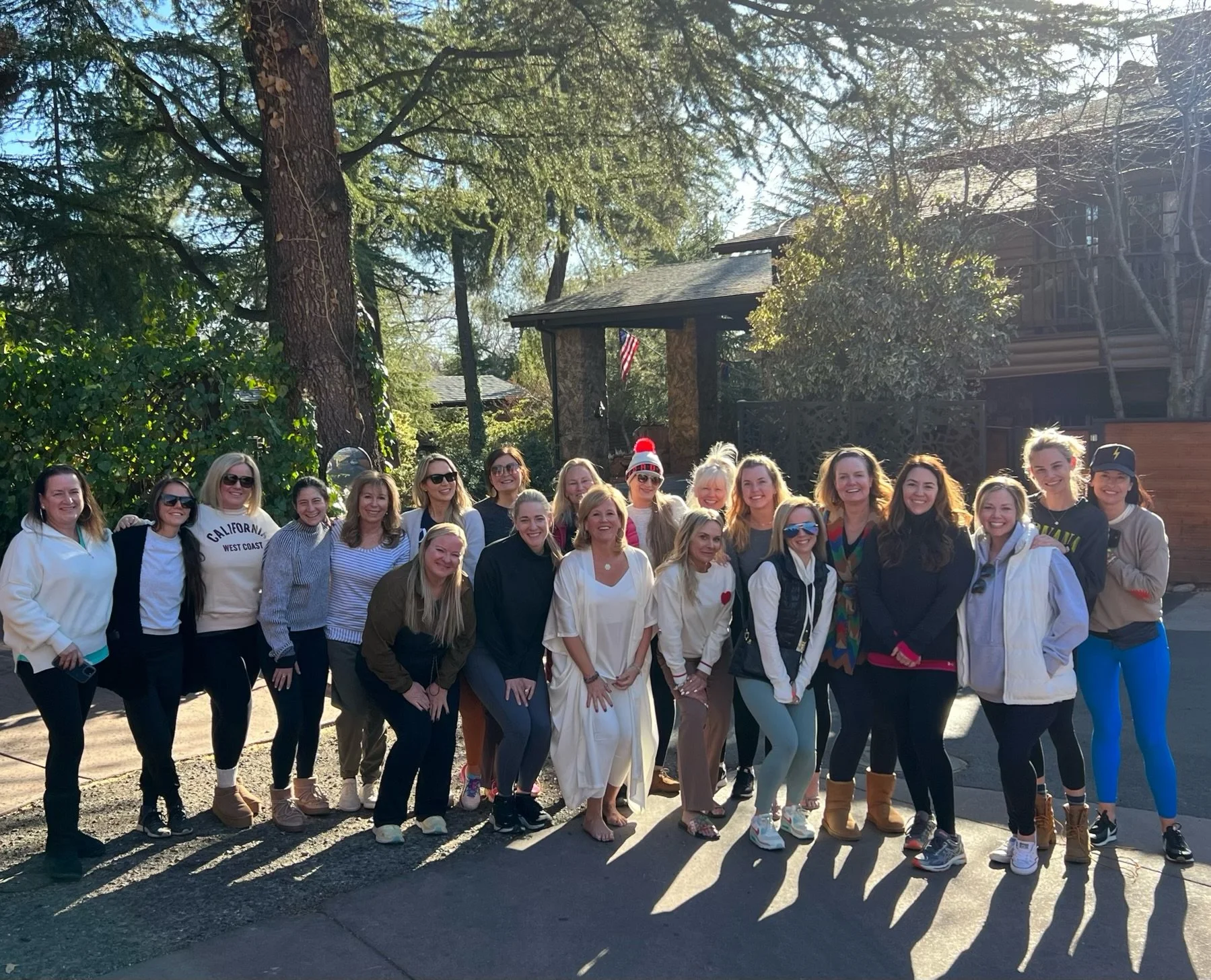 A group of women at the Gaia Haven Experience in Sedona