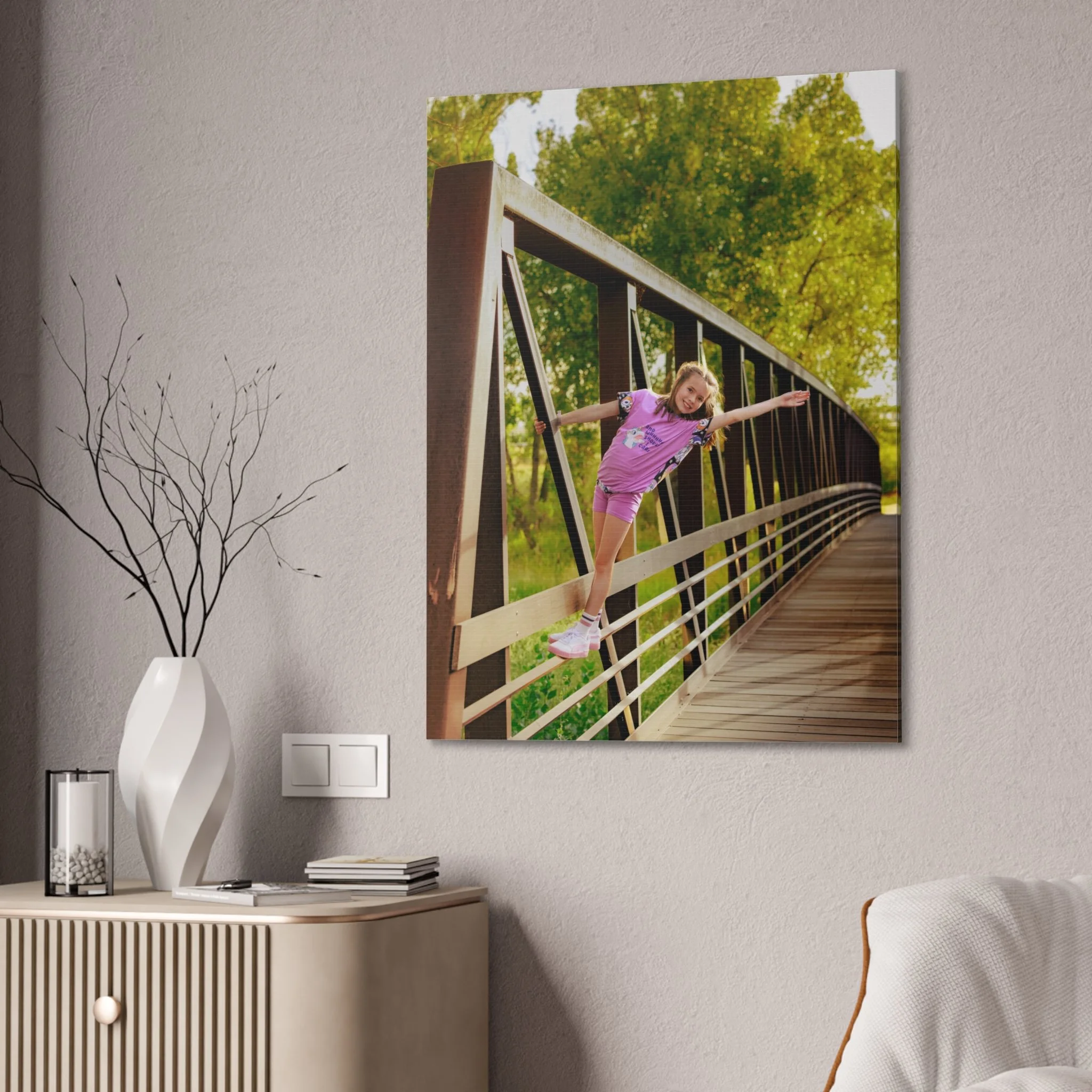 Stretched Canvas Photo Print 0.75'' – Personalized Family Portrait Wall Art