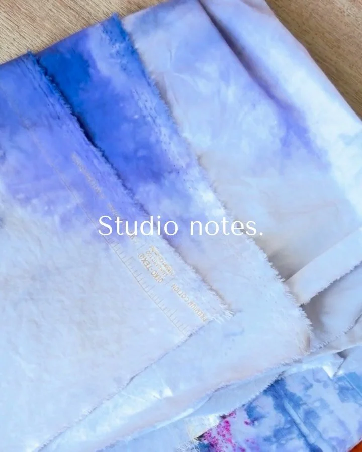 This year I&rsquo;ll be sharing a monthly studio note - a mixed bag of updates on creative work and life. Experiments, small discoveries, things taking shape.

There&rsquo;s a new quilt pattern nearing completion, and I&rsquo;ll be sharing a little m