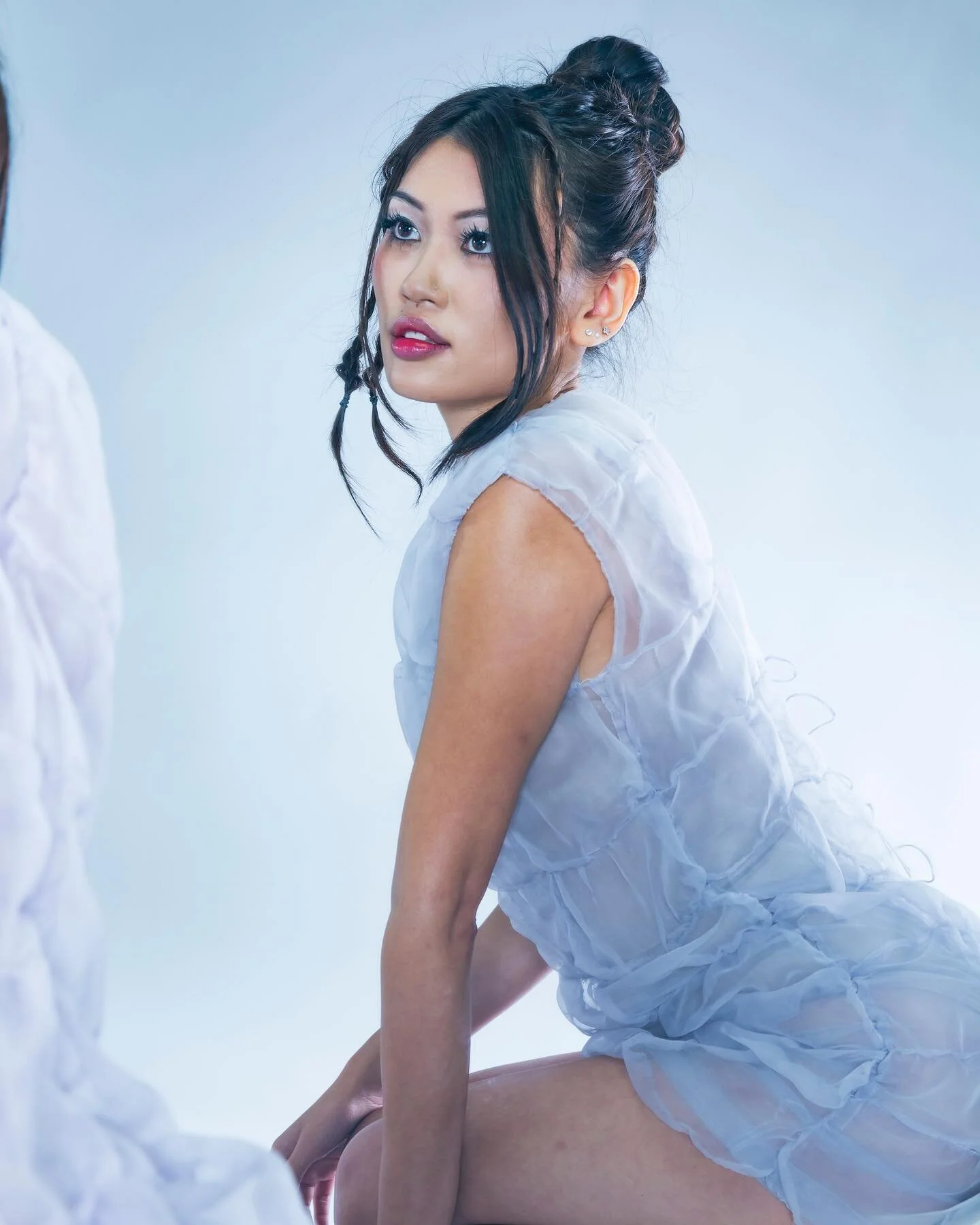 Grey Organza Mini Dress 

📷: @sarabstewart 
Model: @cxthryn