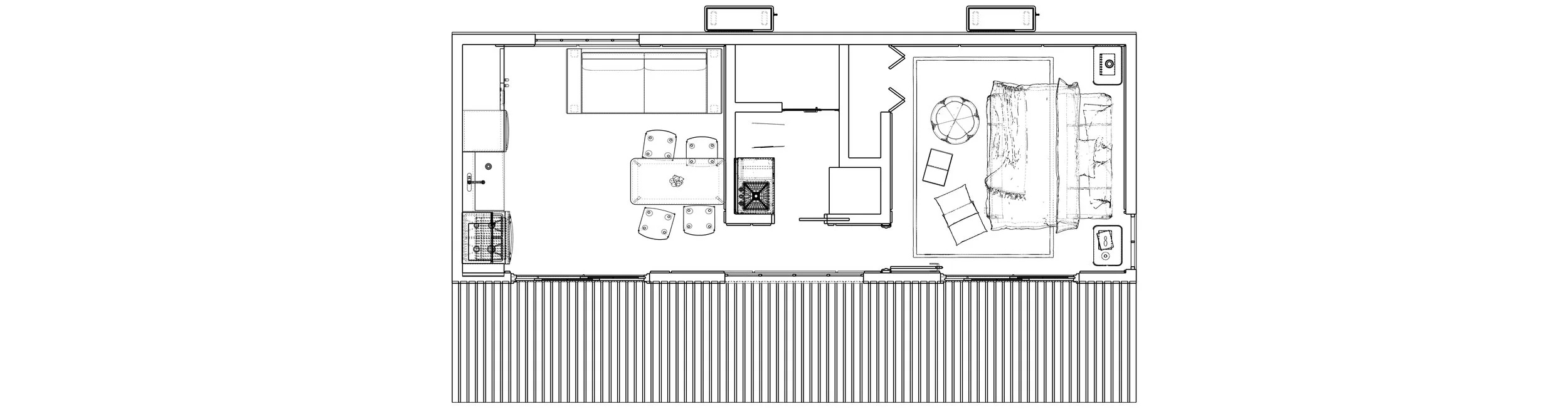 400sqft • Modern Palm Blend style