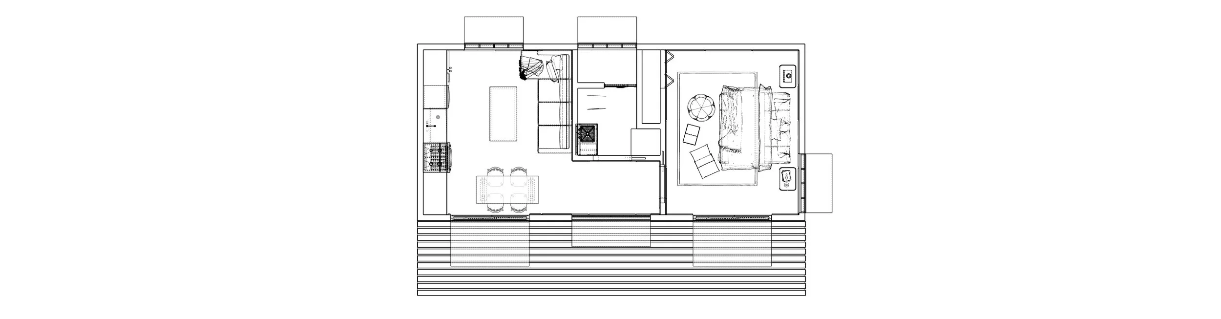 500sqft • Modern Palm Blend style