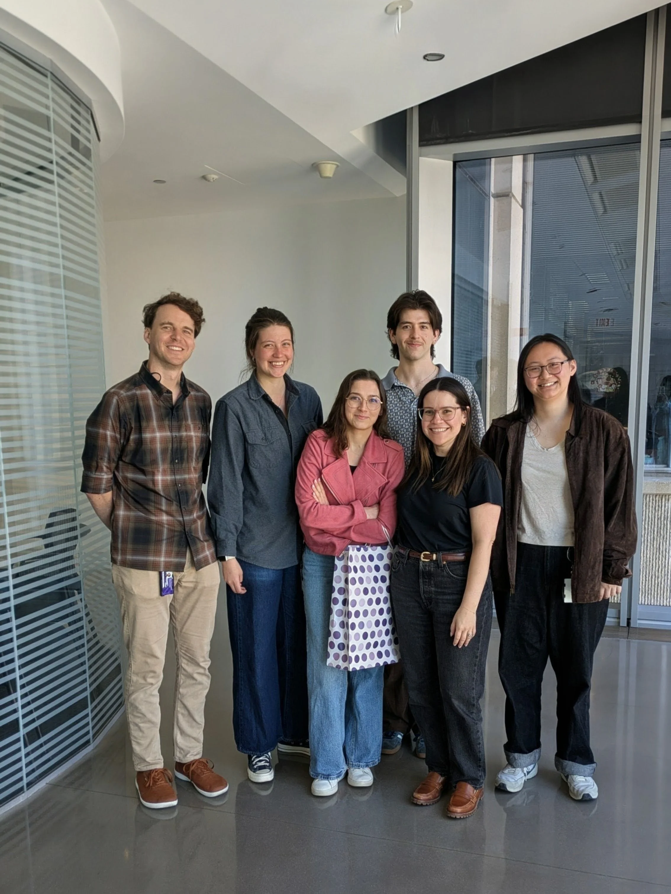 Celebrating David passing his qualifying exam, Amy and Yun getting into graduate programs, and welcoming Sofia to the lab!