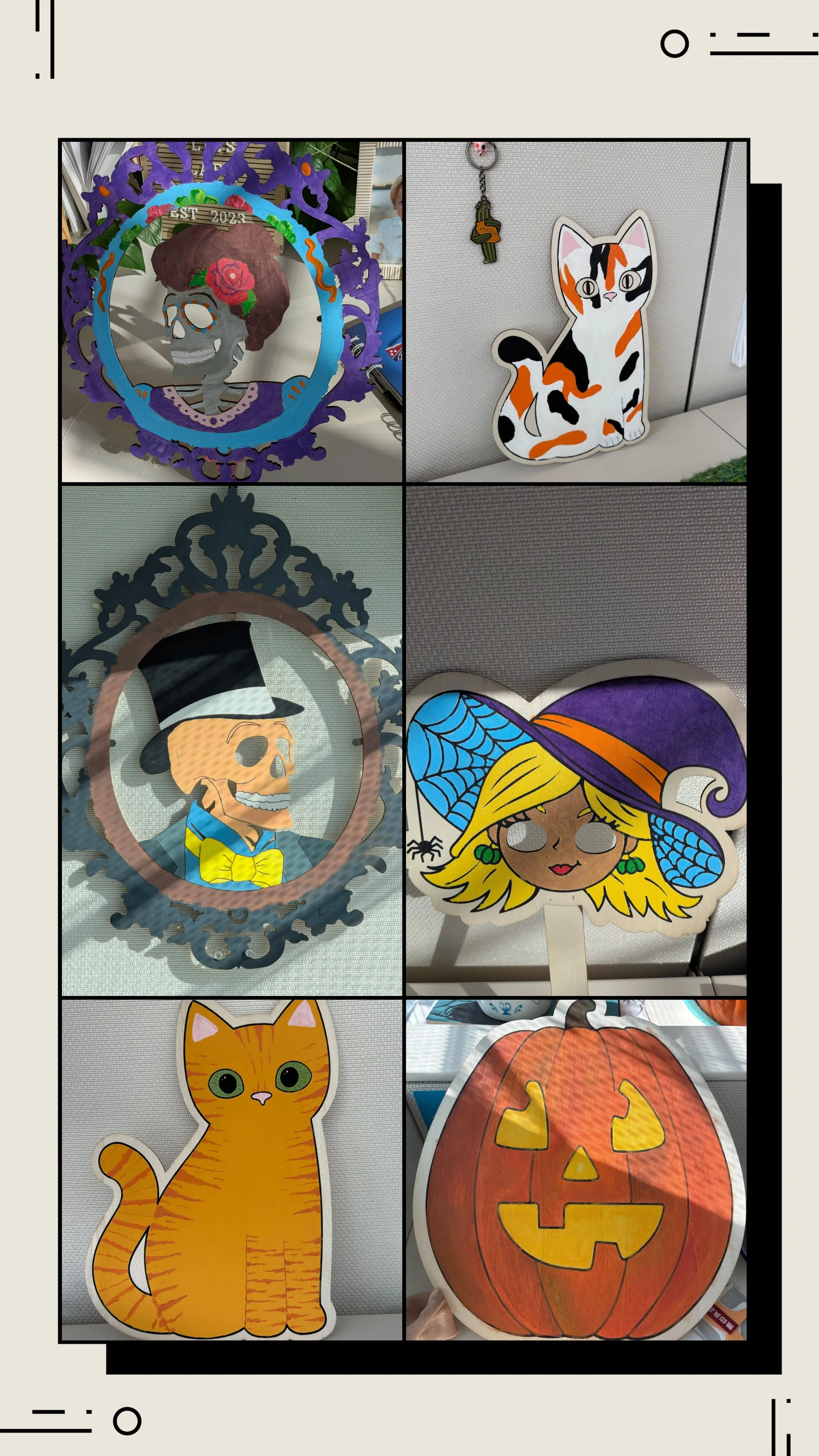 We had a blast sharing spooky stories while painting