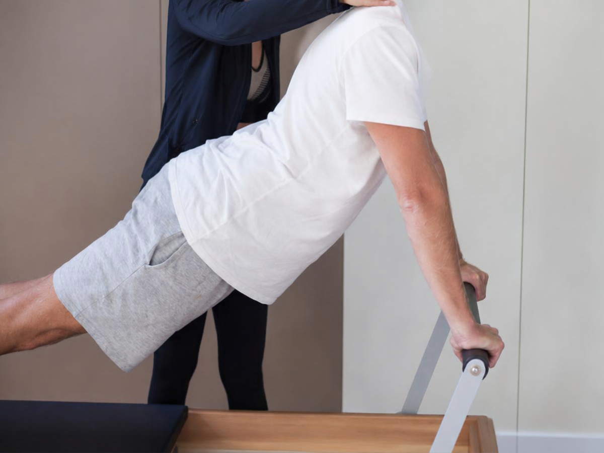 Clinical Pilates Back Pain Men Burnaby Metrotown