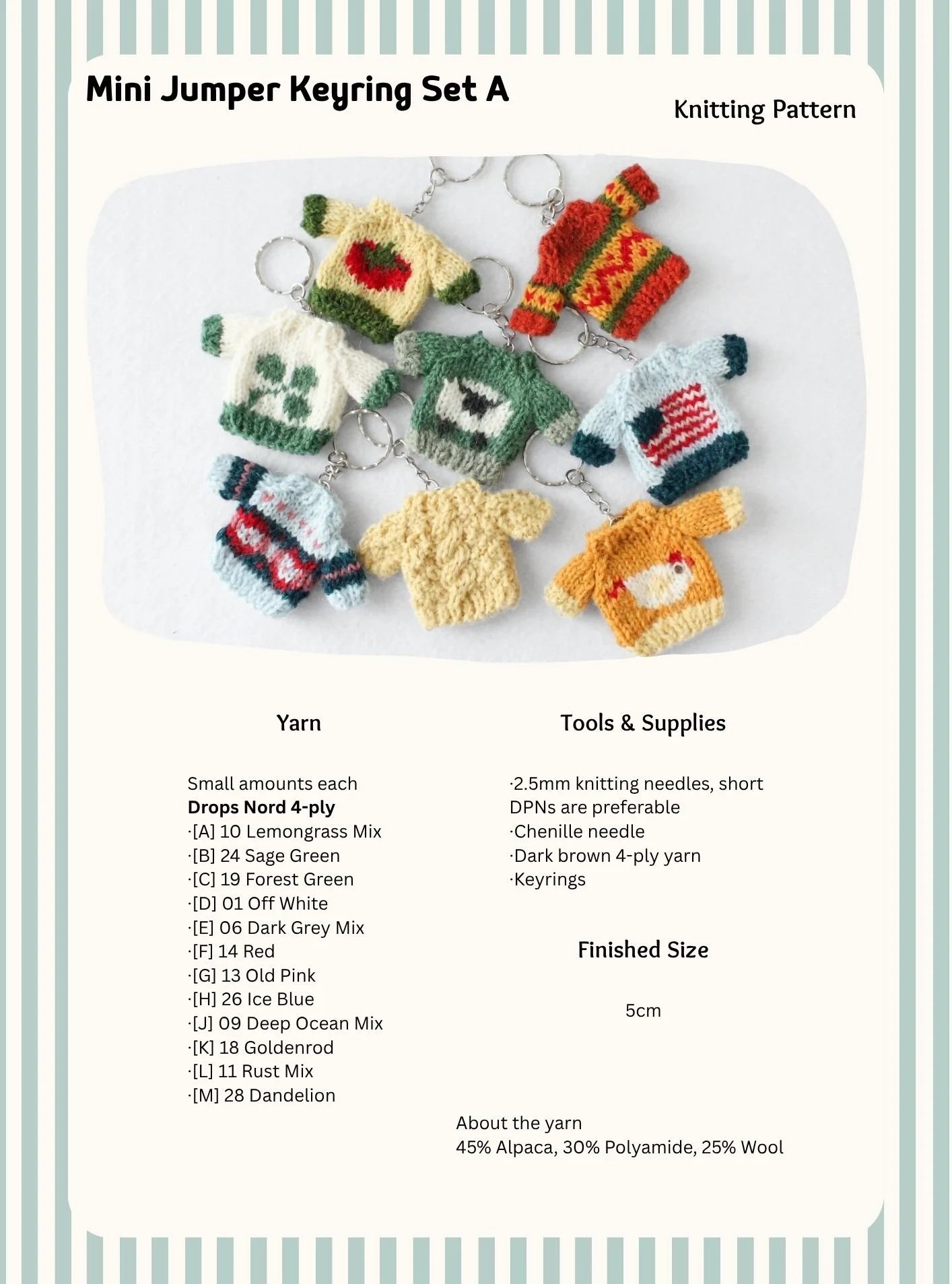 Mini Jumper Keyring Set A