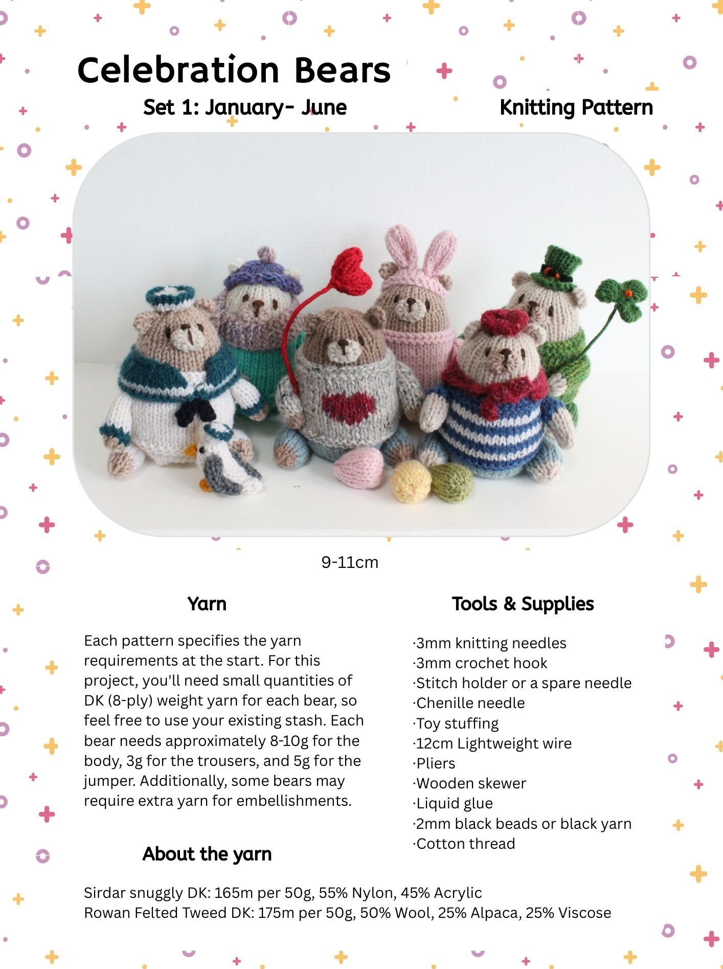 Celebration Bears Set 1 Jan-Jul