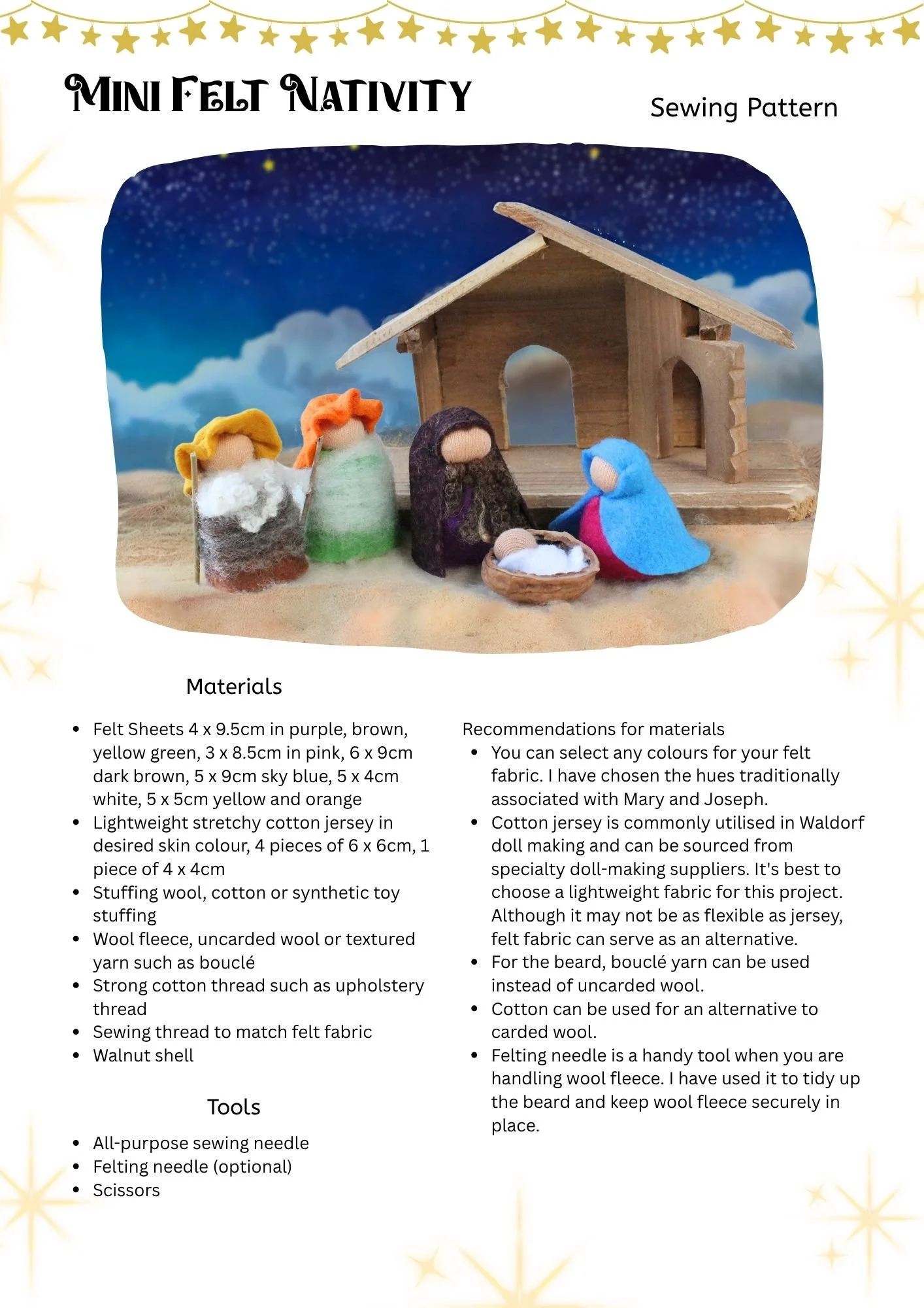 Mini Felt Nativity