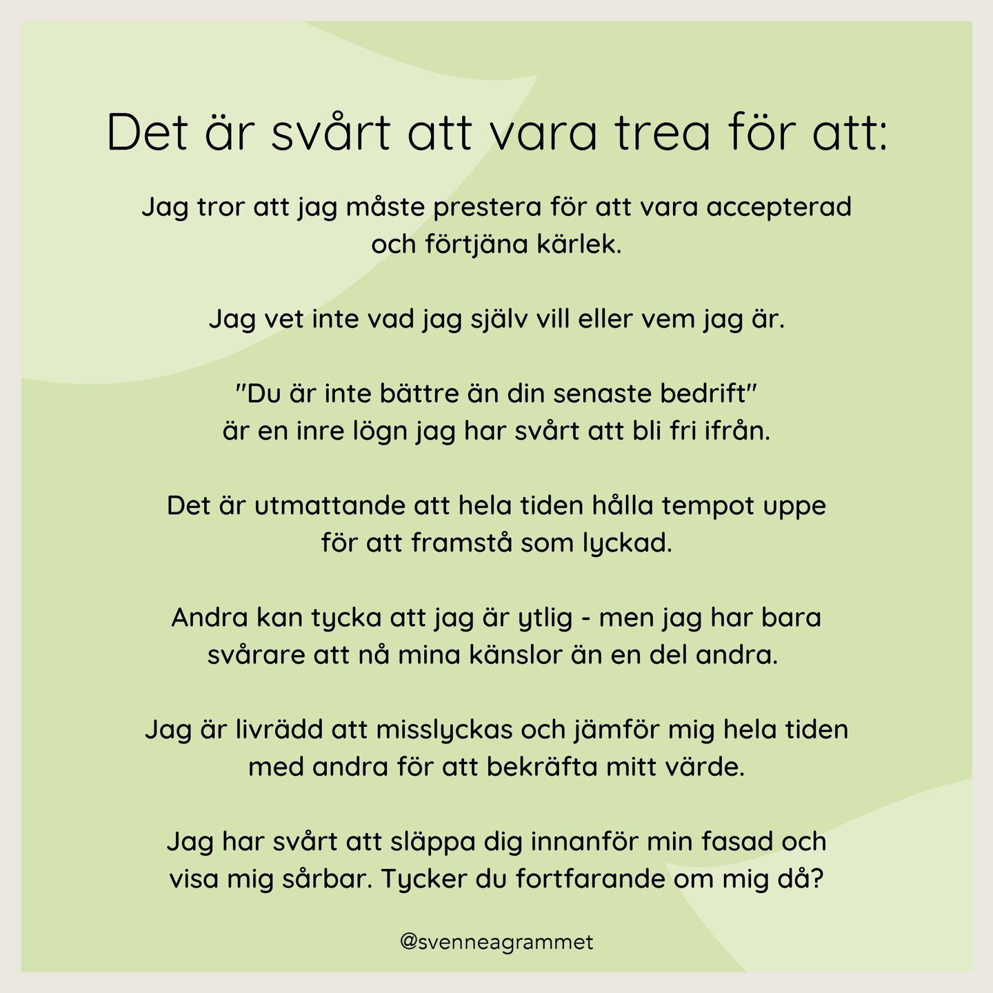 Empati &auml;r en av de viktigaste g&aring;vorna som enneagrammet ger, genom att vi f&aring;r inblick i andras sm&auml;rta och r&auml;dslor. 

Det g&ouml;r det l&auml;ttare att f&ouml;rst&aring; och ha t&aring;lamod med deras tankar, k&auml;nslor och