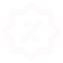 Discount percentage badge icon