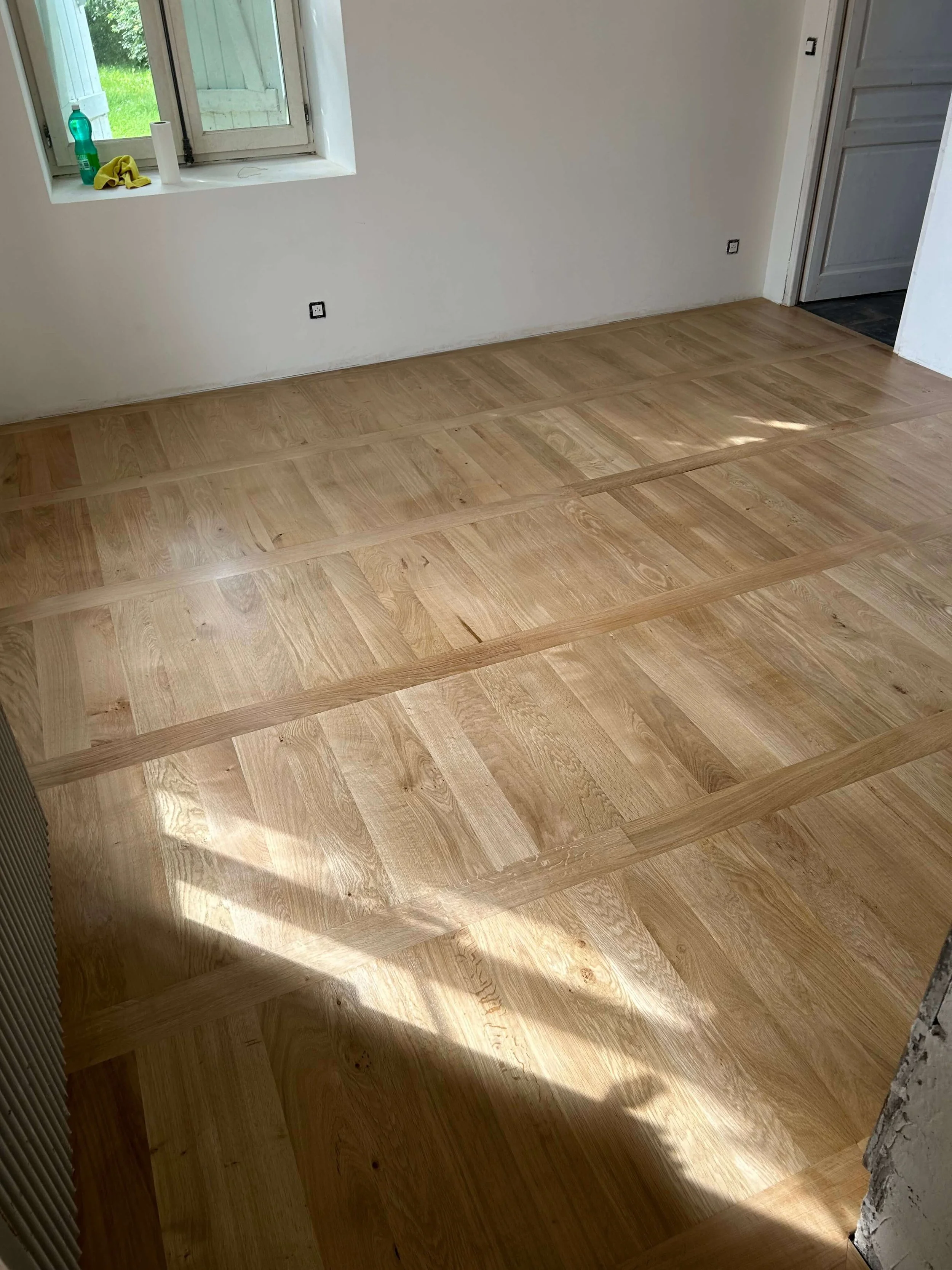 Pose de parquet en échelles