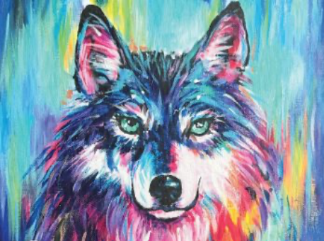 “Skyfire Wolf” Family Painting Workshop