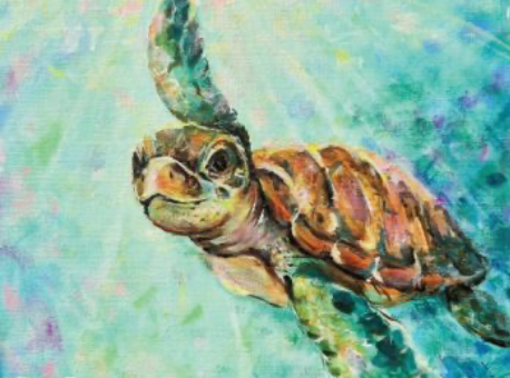 “Turtle Splash” Family Painting Workshop