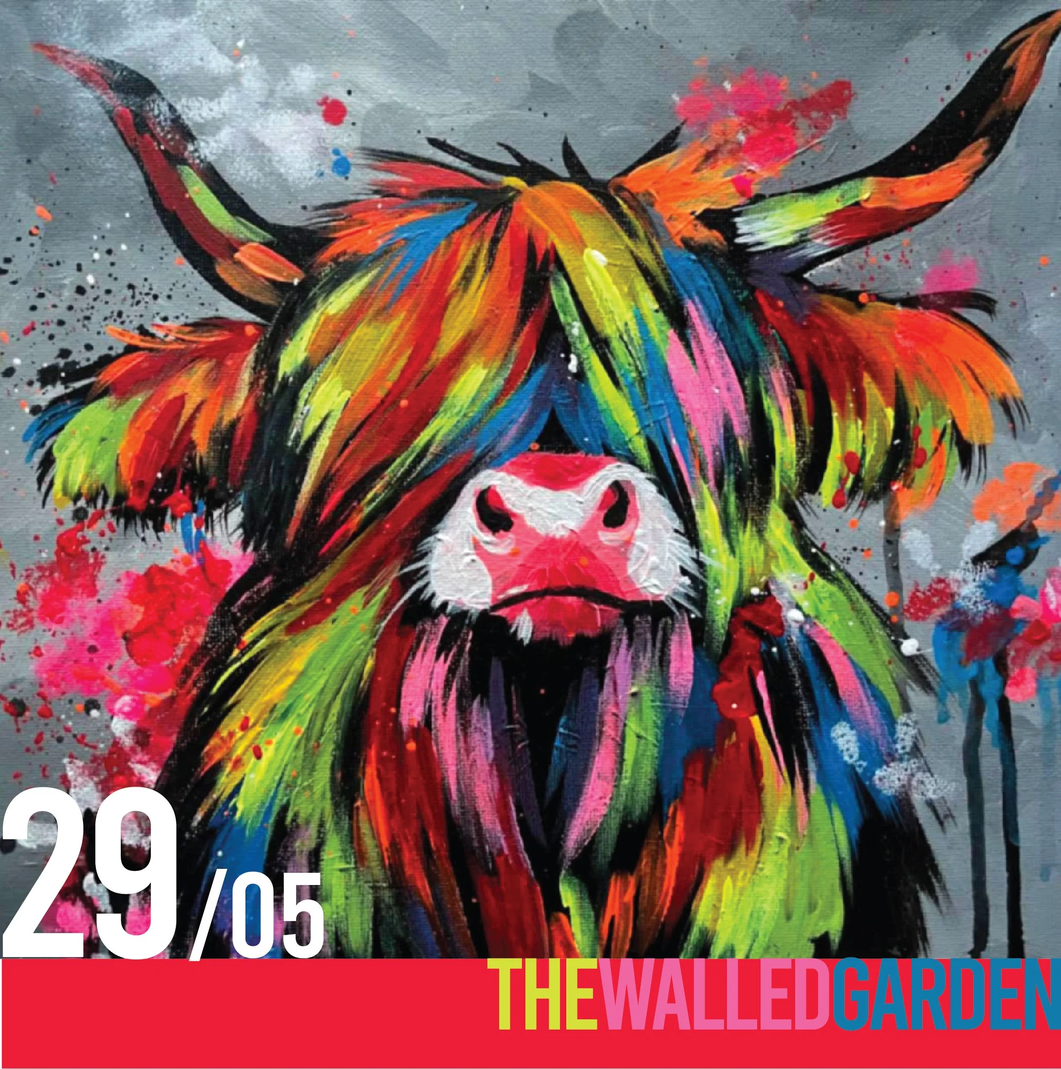 “Neon Coo” Family Painting Morning 9:30am at The Walled Garden