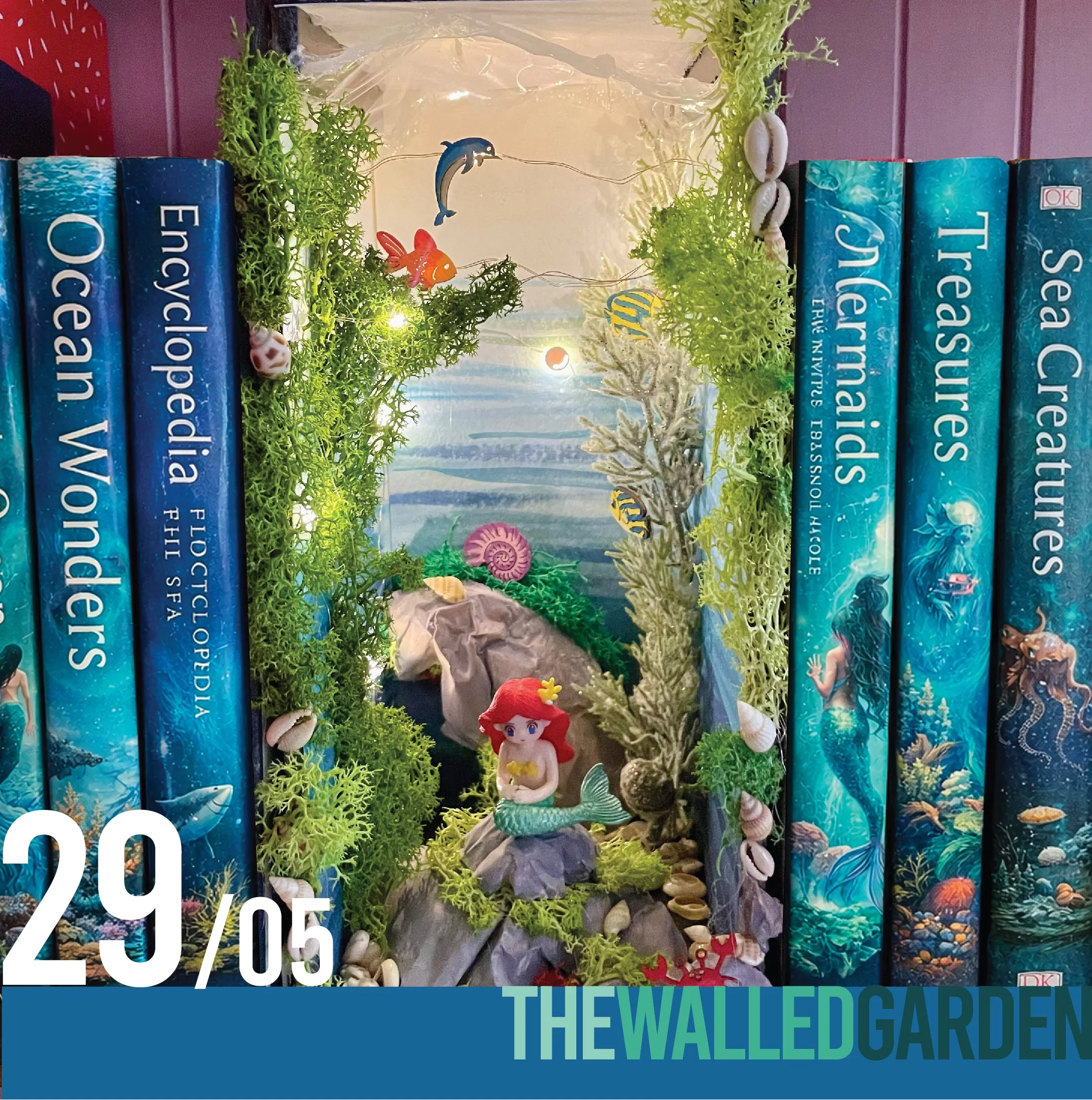“Underwater Book Nook” Family Workshop 2pm at The Walled Garden