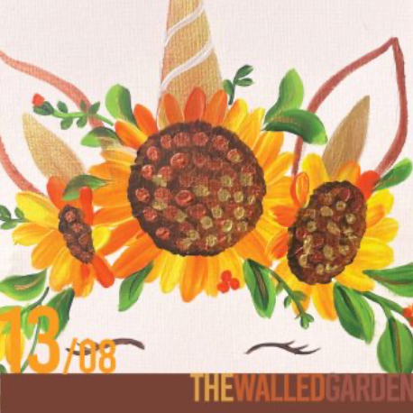 Sunflower Unicorn Family Painting Workshop 2pm