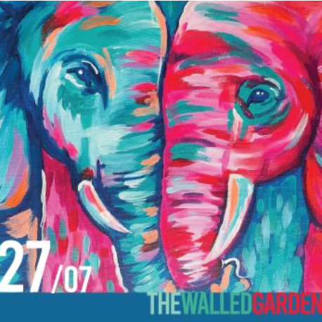 Neon Elephants Family Painting Workshop 2pm