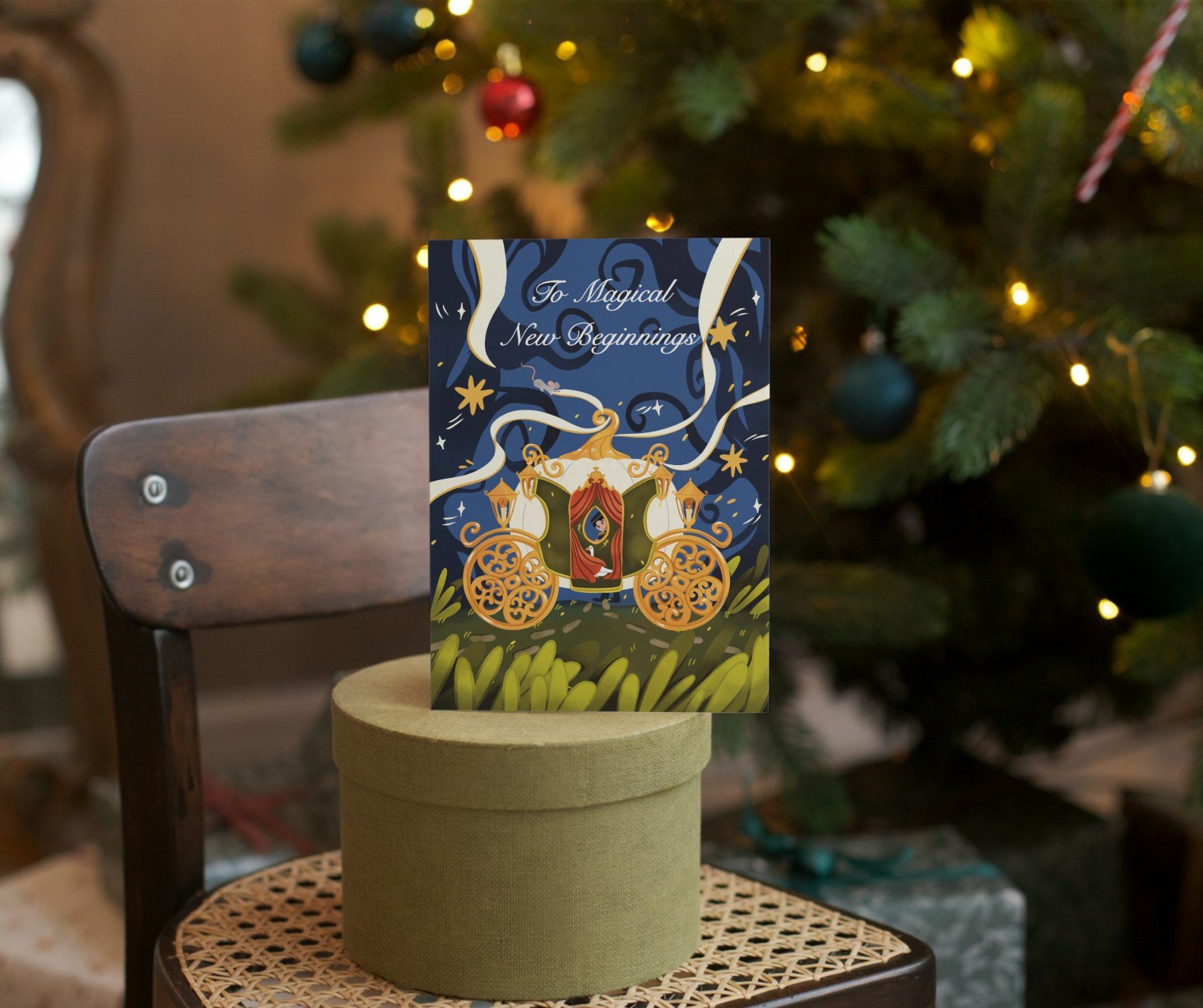 Magical New Beginnings Season's Greeting Card by Laxmi @withlovelaxmi